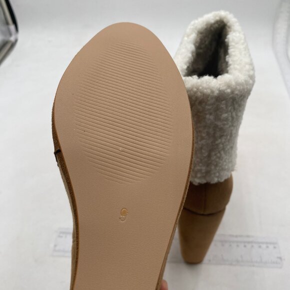 Brown Women Trendy Fur Lined Winter Snow Ankle Bootie Warm Wedge High Heels Boot - Picture 5 of 7